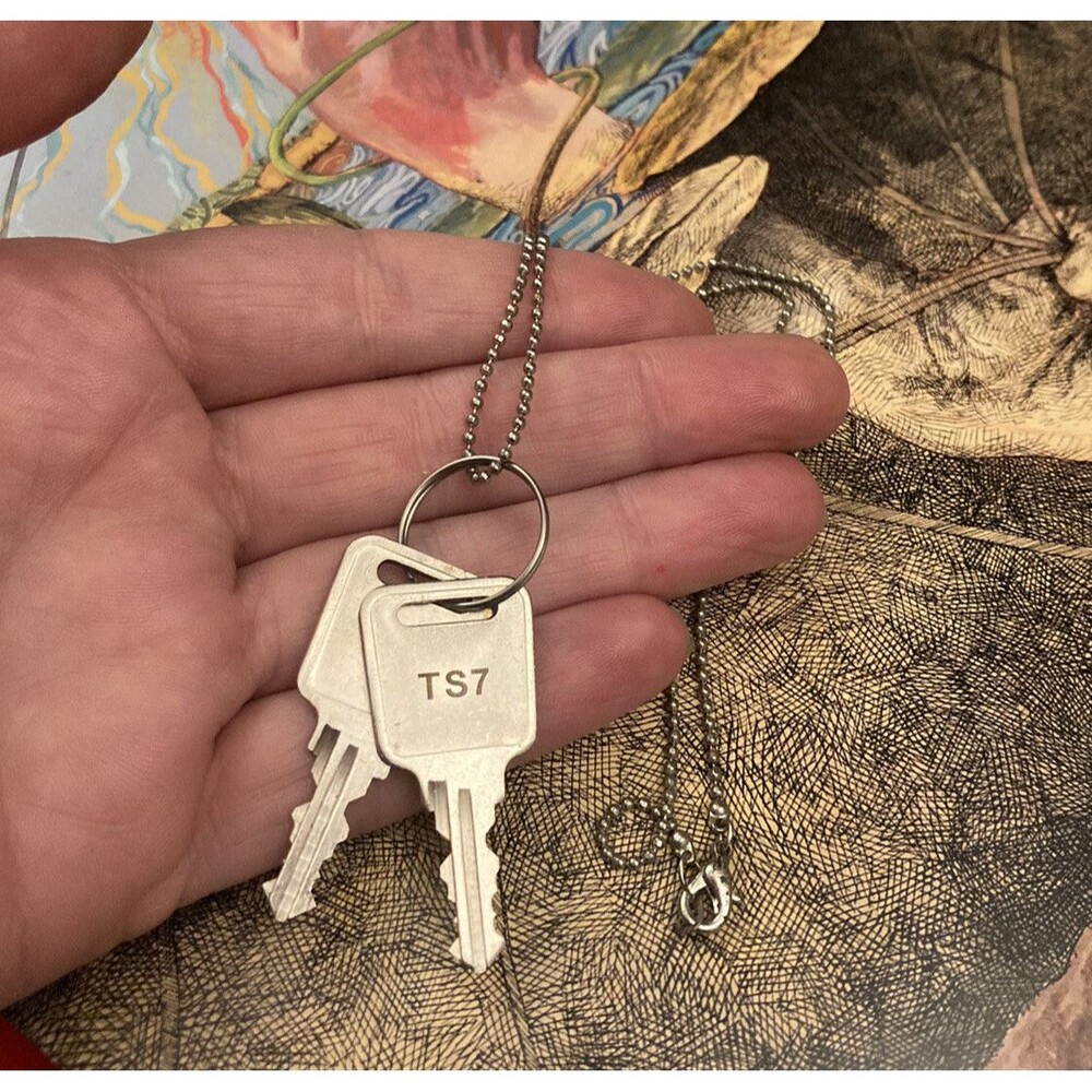 UNIQUE Trendy Necklace Double Keys Pendant Juniors Womens Jewelry Friends Gift